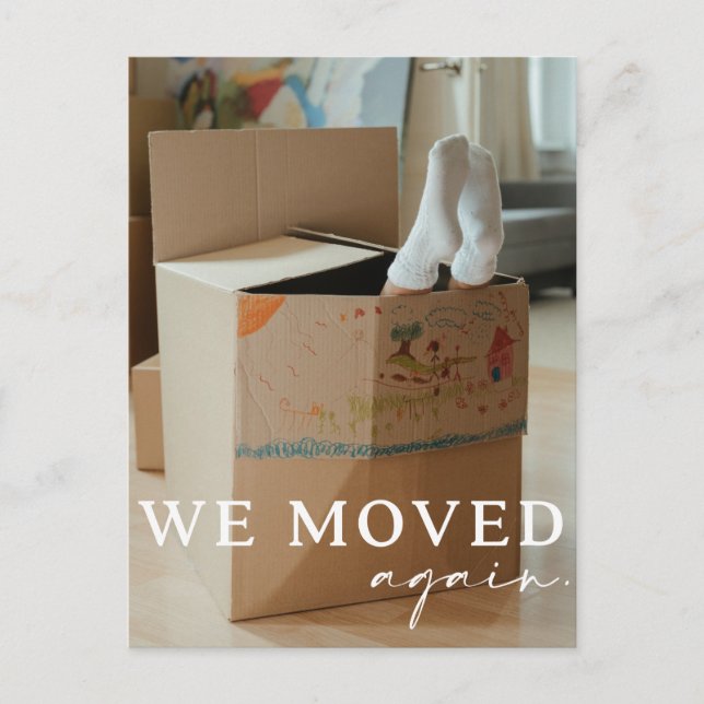 Funny Moving carte postale Faire-part avec photo (Devant)