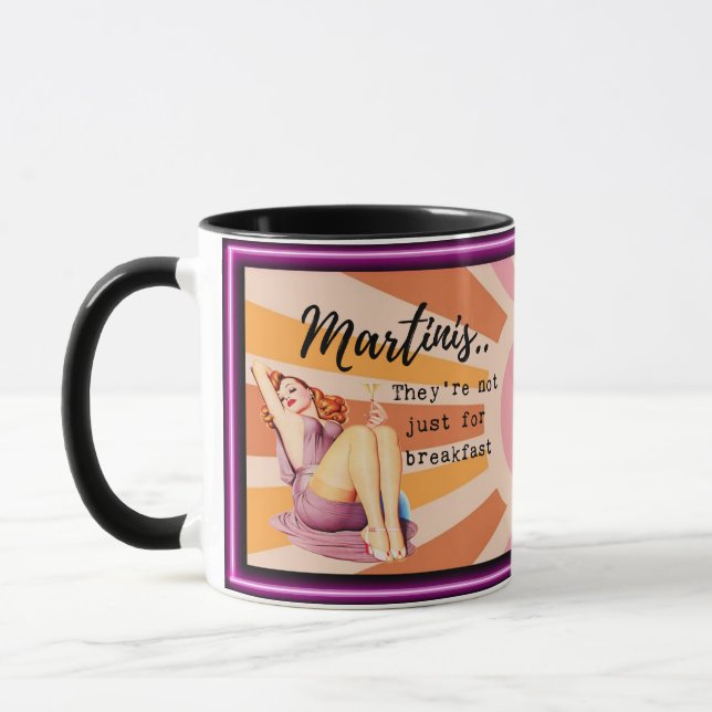 Funny Mug Coffee Best Friend Gift "Martinis" (Gauche)