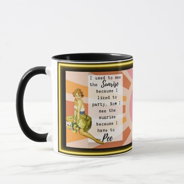 Funny Mug Coffee Best Friend Gift "Sunrise" (Gauche)