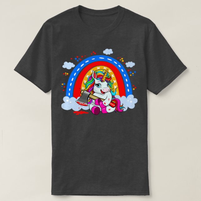 Funny Murderous Unicorn Classic TShirt (Design devant)