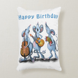 Funny Musical Mouse Band Coussin Cadeau Anniversai