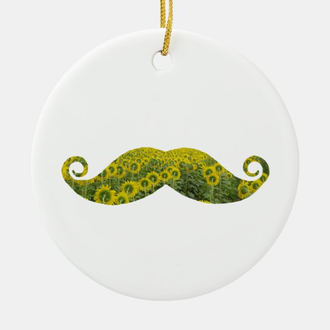 Funny Mustache Circle Ornement (Devant)