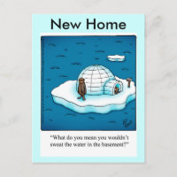 Funny New Home Carte postale