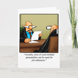 Funny New Job Félicitations Carte de voeux