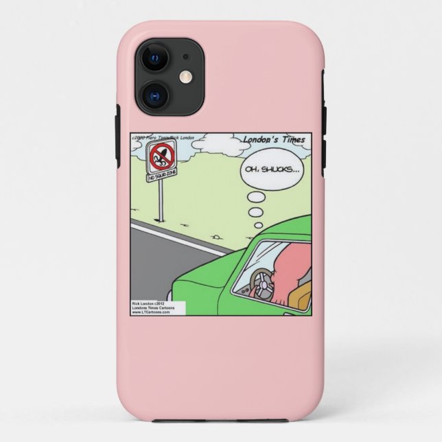 Funny No Squid Zone iPhone 5/5S Coque (Dos)