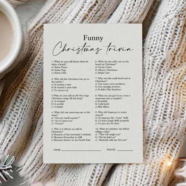 Funny Noël Famille Trivia Jeu (Créateur téléchargé)