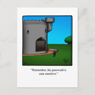 Funny "Nous avons déménagé" Carte postale Humour