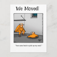 Funny Nouvelle carte postale Faire-part adresse