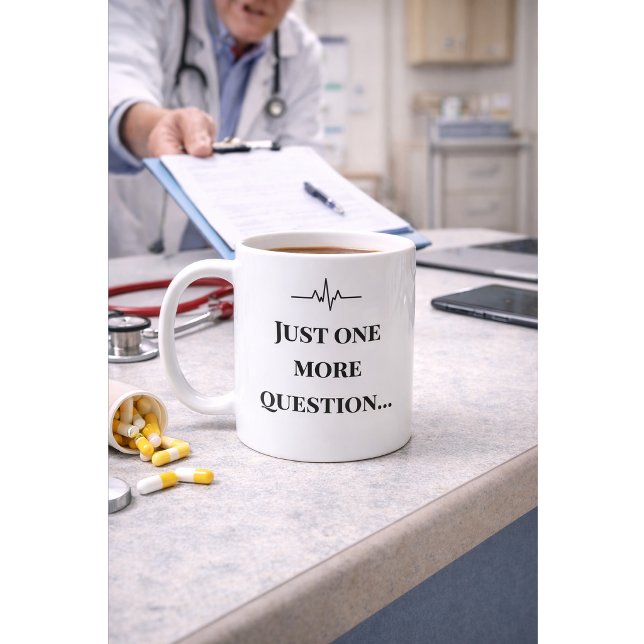 Funny Nurse Mug “One More Question” Custom Name (Créateur téléchargé)