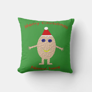 Funny Oeuf de Noël Coussin personnalisé