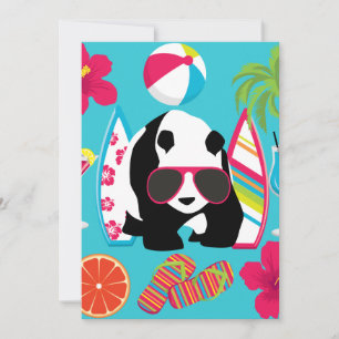 Funny Panda Bear Beach Bum Cool Lunettes de soleil