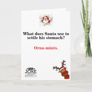 Funny Papa Joke Carte de Noël