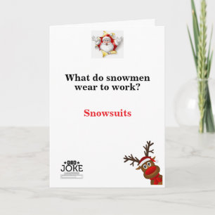 Funny Papa Joke Carte de Noël