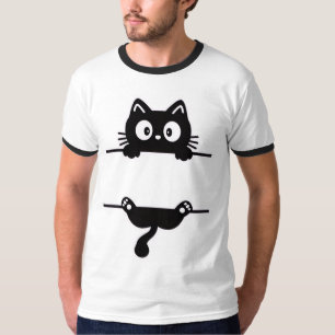 Funny Peekaboo T-shirt chat - Style Décontracté Co