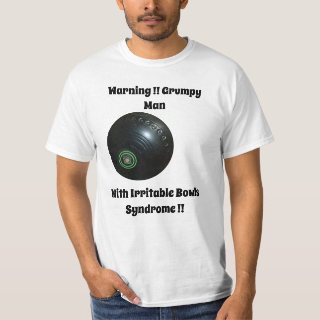 Funny Pelouse Bowls Syndrome, Mens Value Tshirt (Devant)