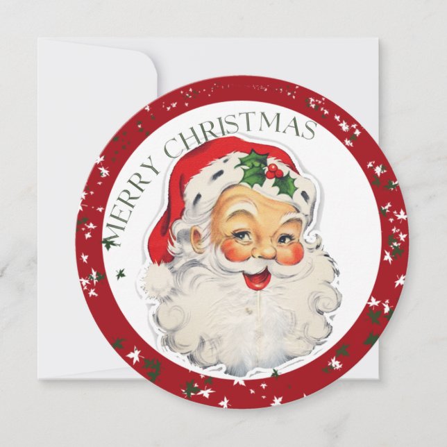 Funny Père Noël 2 ~ Christmas Invitation Card (Devant)