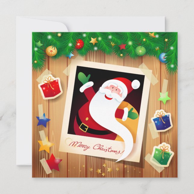 Funny Père Noël, carte (Devant)