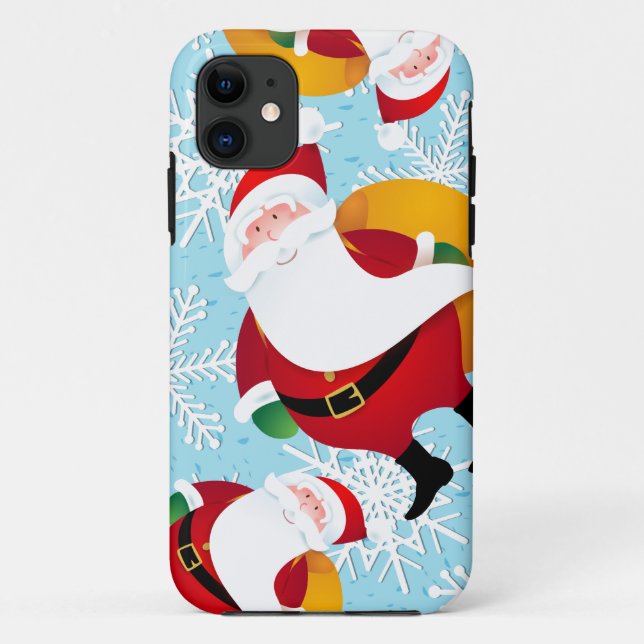 Funny Père Noël, coque iphone (Dos)
