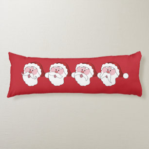 Funny Père Noël coussin de corps personnalisé