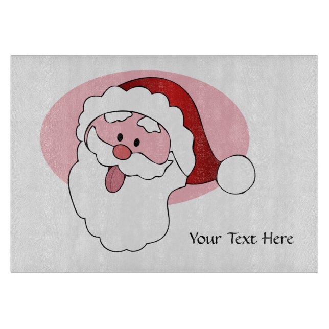 Funny Père Noël planche à découper personnalisée (Devant)