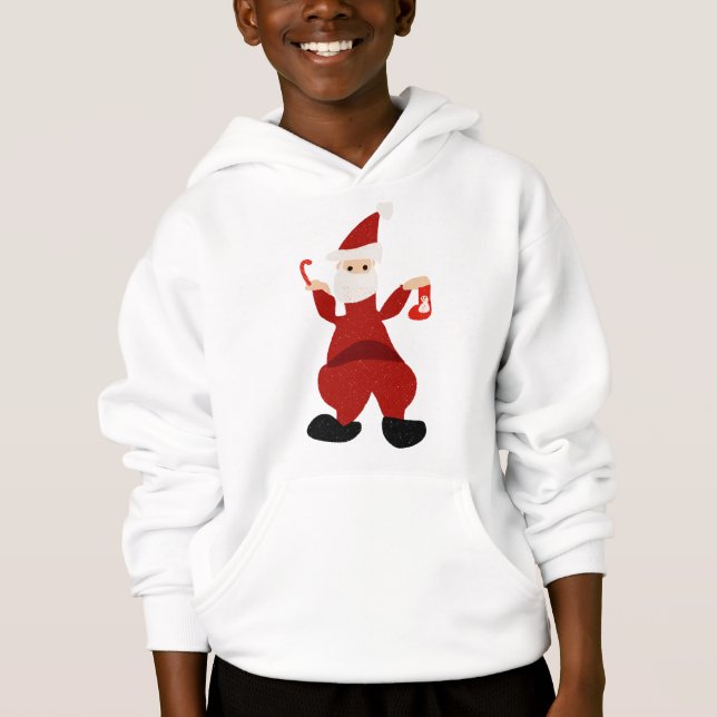 Funny Père Noël Sweat - shirt à capuche (Devant)