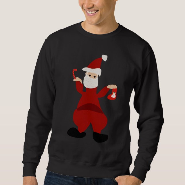 Funny Père Noël Sweat - shirt à capuche (Devant)
