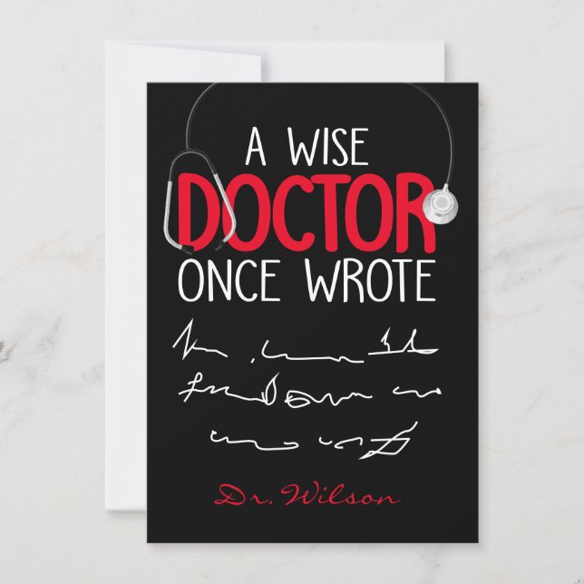 Funny Personalized Doctor drôle docteur disant (Devant)