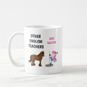 Funny Personnalisé Anglais Enseignant Mug Cadeau