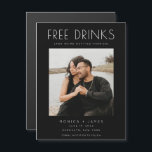 Funny Photo Wedding Enregistrer la date<br><div class="desc">Envoyez une drôle de photo magnétique enregistrer la carte de date qui fera sourire vos invités. Choisissez une photo étonnante de vous et de votre partenaire et faites savoir à vos invités de marquer leur calendrier pour la fête de l'année! Notre design "Boissons gratuites (et nous nous marions)", sauf les...</div>