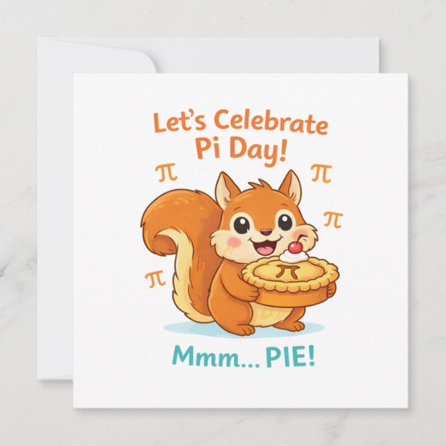 Funny Pi Day Animal with Pie – Math Lover Gift (Devant)