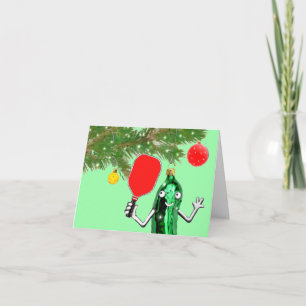 Funny Pickleball Noël Carte cadeau de vacances