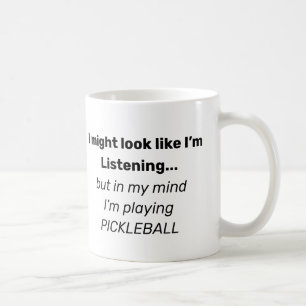 Funny Pickleball texte Café Mug par Deb Jeffrey