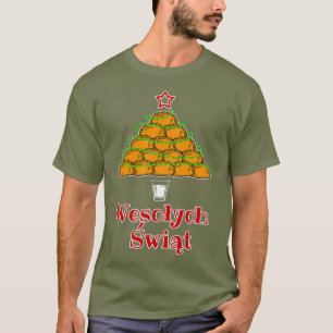 Funny Pierogi sapin de Noël Tshirt de cuisine pol