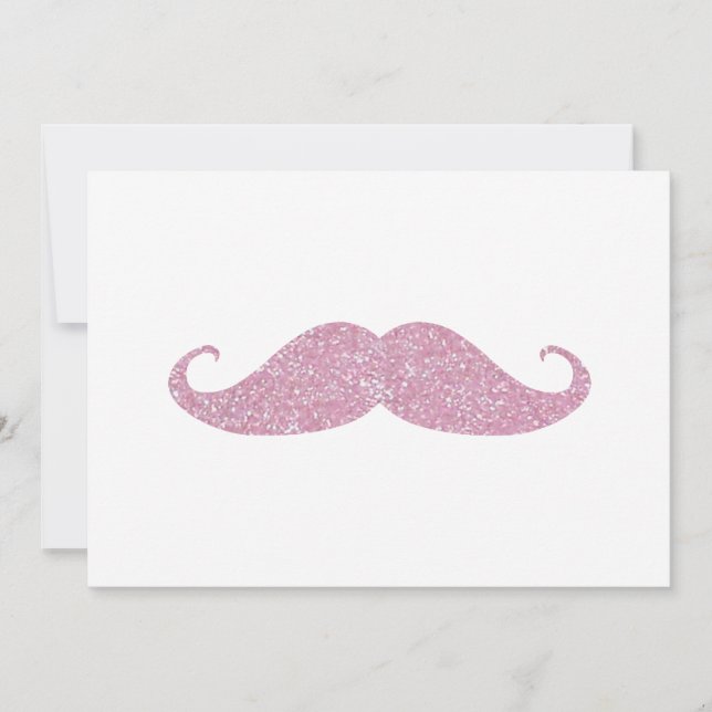 Funny Pink Bling Mustache (Devant)