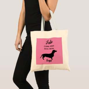 Funny Pink Dachshund Chien Sac fourre-tout Maman