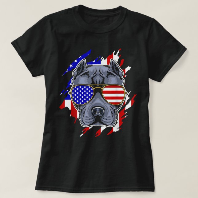 Funny Pitbulls Lovers - Pittbull T-Shirt (Design devant)