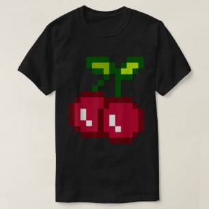 Funny Pixel Cherry T-shirt de Gamer 80s