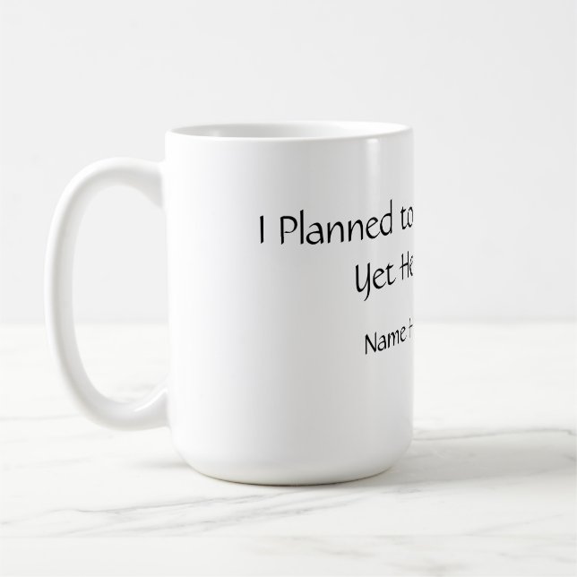 Funny Planned Productive Mug (Gauche)
