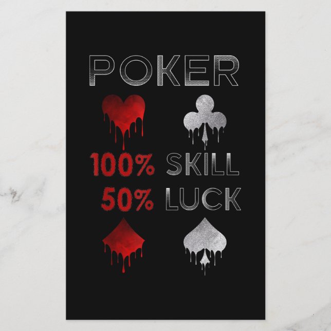 Funny poker | Poker 100% Skill et 50% Luck (Devant)