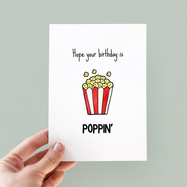 Funny Pun Popcorn Carte d'anniversaire (Créateur téléchargé)