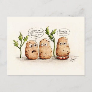 Funny Pun Potatoes Carte postale