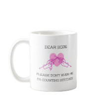 Funny Quote with Heart & knitting needles Mug  