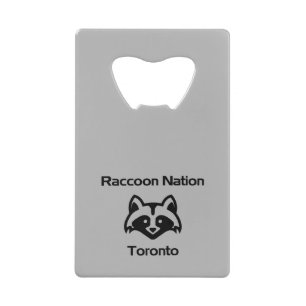 Funny Raccoon Nation Toronto Light Monotone