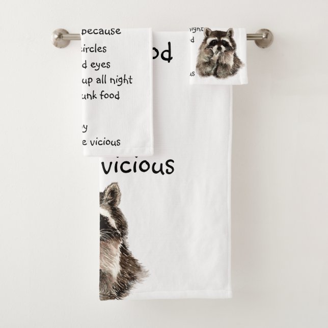 Funny Raccoon Spirit Animal Humour mignon Aquarell (En situation)