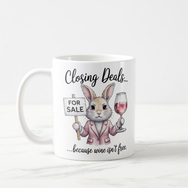 Funny Realtor Mug Closing Deals Gift for Real Esta (Gauche)