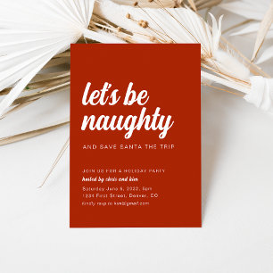 Funny Red Christmas Fête Invitation
