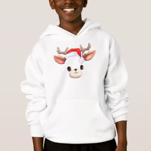 Funny Reindeer Face heureux Joyeux Noël Famille