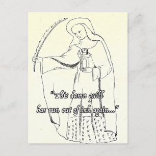 Funny Religieux Carte de voeux Quill Anniversaire 