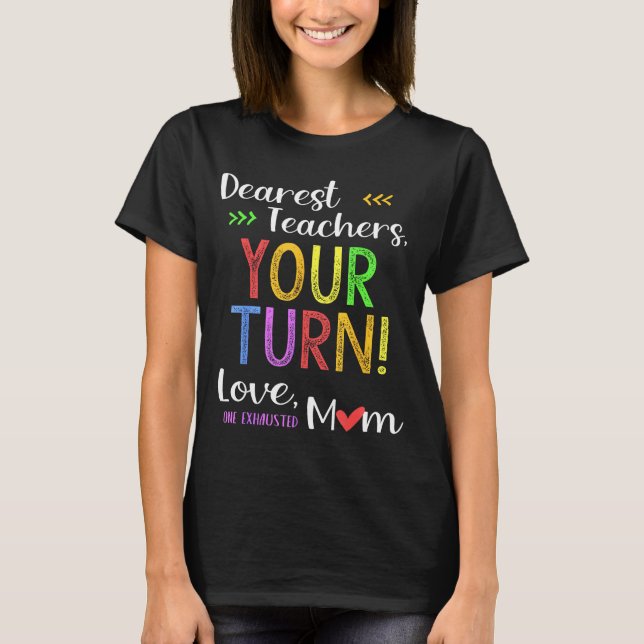 Funny retour à l'école maman t-shirt chers enseign (Devant)