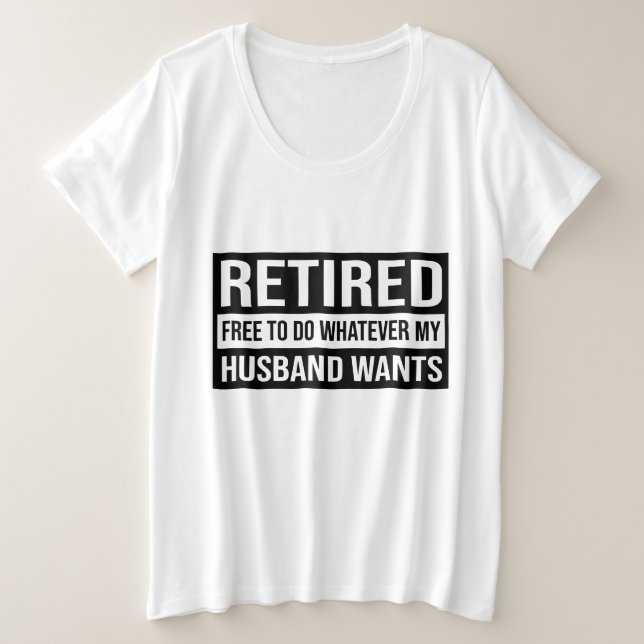 Funny Retraité Mari dit mot art (Design devant)
